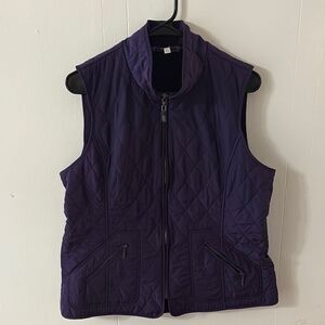 Talbots Women's Purple Quilted Vest